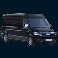 Black MAN Van Exterior And Brand Logo 3d model
