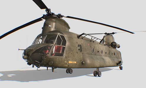 Modern Helicopter Transport Aircraft 3d model