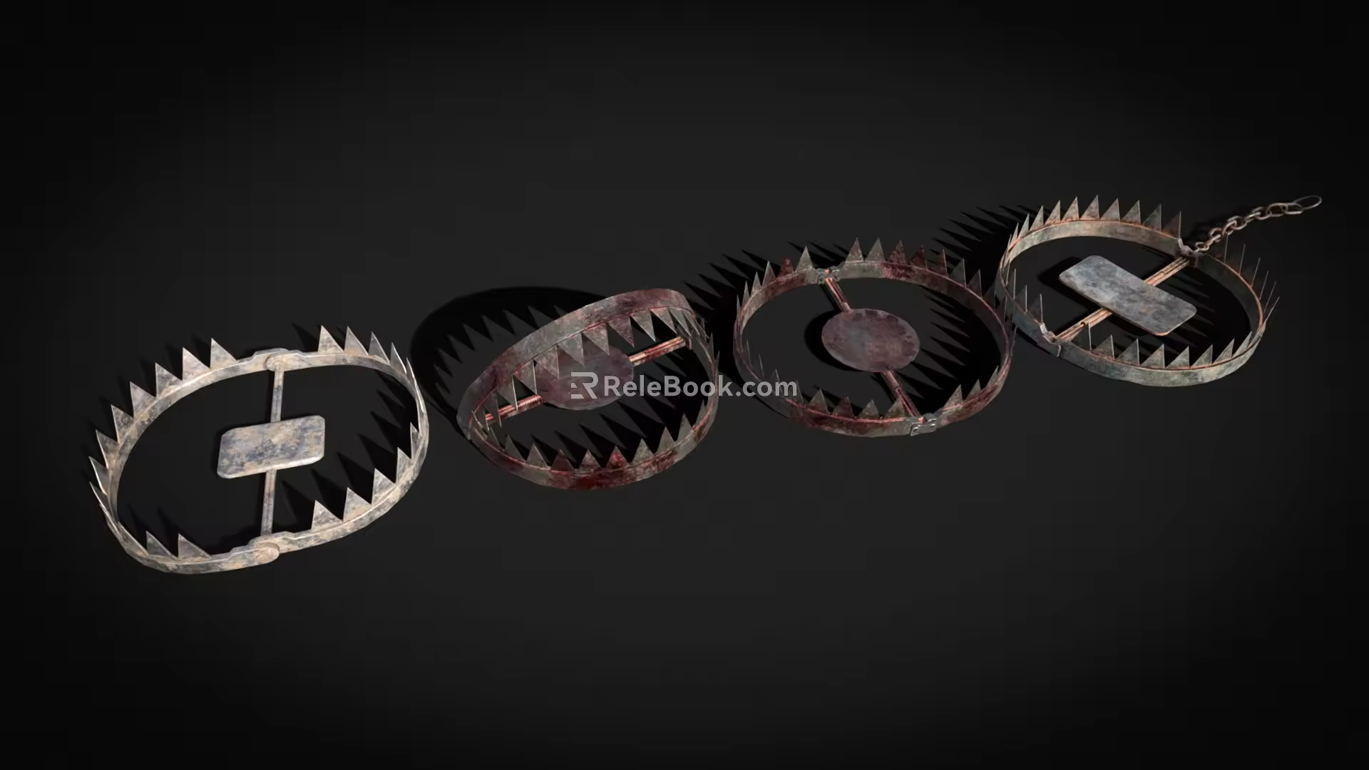 Hunting Trap Bear Trap 3d model
