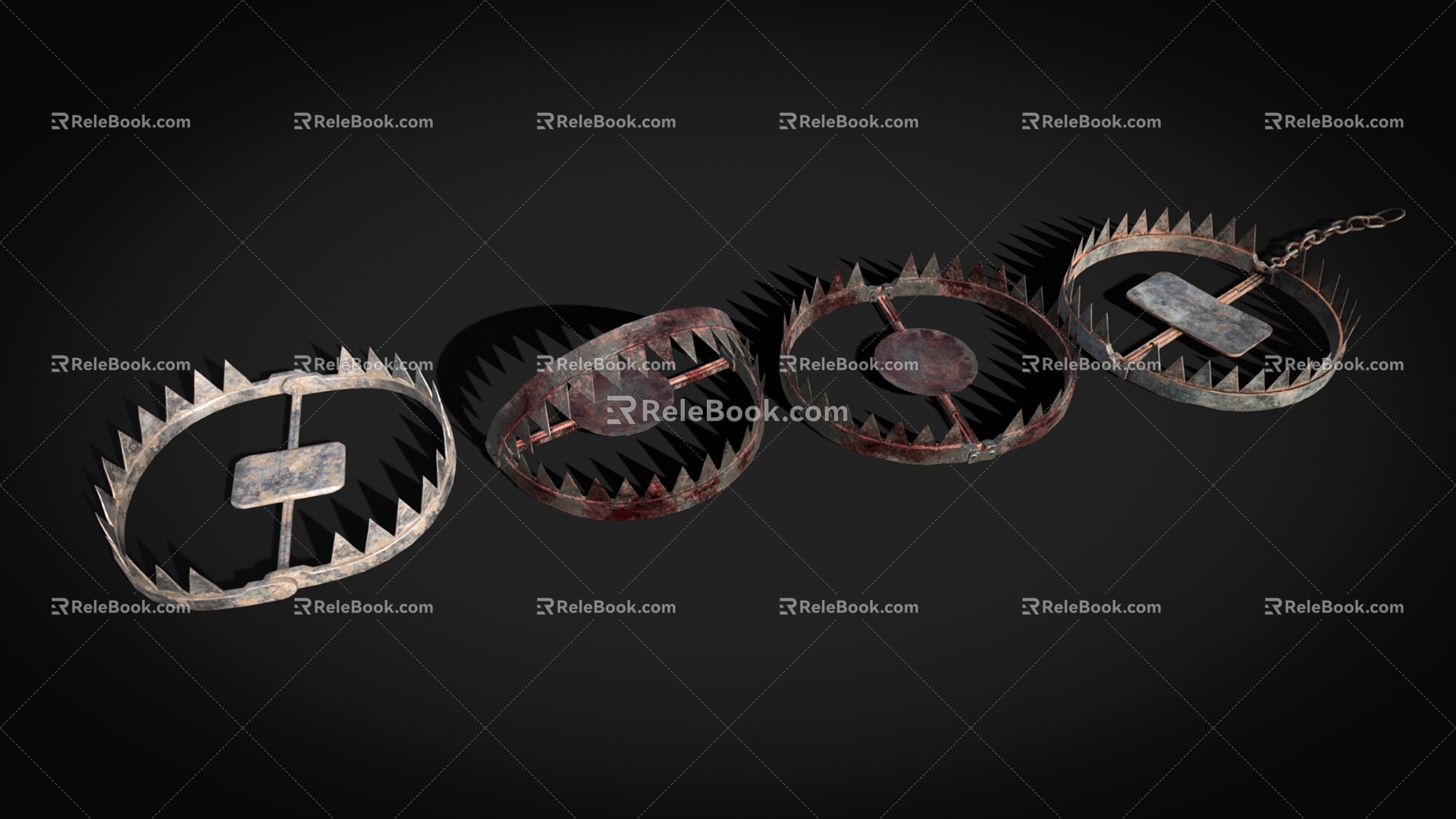 Hunting Trap Bear Trap 3d model