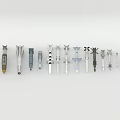 Assorted Military Weapons Including Missiles Bombs Rockets And Projectiles On 3d model