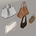 Stylish Women's Leather Handbags In Black Brown Beige And Various Classic Designs