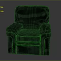 Black Velvet Armchair with Armrests and Backrest Simple Design for Living Room