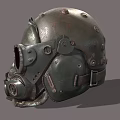 Gas Mask Gas Mask Biochemical Mask Helmet Science Fiction Helmet Flying Helmet Low Face Number Low Mold Simple Mold Movie Level Realistic 3d model