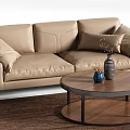 Modern double sofa 3d model