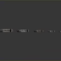 Pipe pliers vise bench vise wrench tool hardware tool processing tool furniture 3d model
