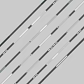 Long Decorative Strips Featuring Various Colors Black White Gray And Small Holes Decorative Dots