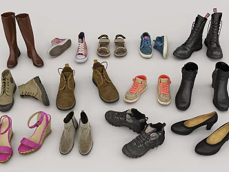 Modern Shoes 3d model