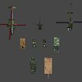 Military Vehicles And Helicopters Display With Armored Trucks Tanks And Transport Vehicles