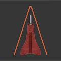 Traffic Construction Site Components Including Metal Barrier Red Roadblock And Orange Striped Sign