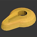 Yellow Teardrop Shaped Daily Use Item With Hanging Hole For Home