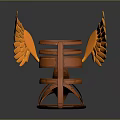 Orange Fashion Sandals With Eye Catching Wing Design And Stylish Straps