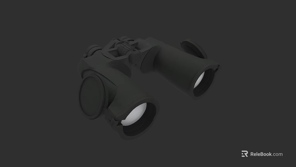 Military Weapon Binoculars With High Power Optics And Tactical Design Features 3d model 