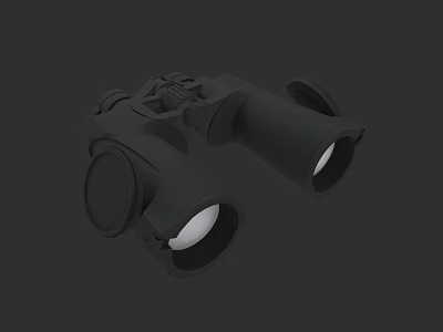 Military Weapon Binoculars With High Power Optics And Tactical Design Features 3d model