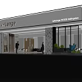 LANGE Building Materials Exhibition Booth Model 3d model