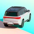White Infiniti SUV with Black Roof Modern Exterior and Black Alloy Wheels