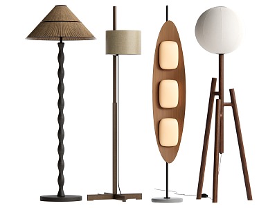 Middle style floor lamp 3d model