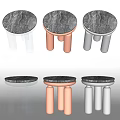 Nordic Round Table Side Table Coffee Table Round Table Coffee Table Decorative Table Display Table 3d model
