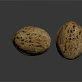 Whole Fresh Walnuts With Textured Shells And Natural Surface On Dark Background