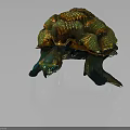 Colorful Turtle Sculpture With Shiny Shell And Turquoise Body Glossy Surface And Vibrant Hues