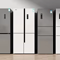 Modern refrigerator 3d model