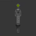 Modern Tactical Assault Rifle with Optical Sight Grip and Muzzle Device Features