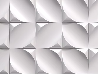 Curved corner background wall 3d model
