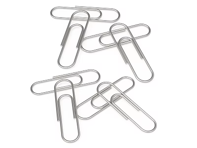 Modern paper clip 3d model