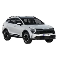White Kia SUV With Roof Rack And Sleek Look