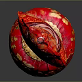 Chinese Style Furniture Adorned With Red Hanging Lanterns And Gold Tassels