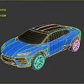 Modern Blue Sports Car With Black Roof And Sleek Aerodynamic Body Design