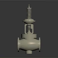 Industrial Valve with Spring Loaded Top and Flange End Connections