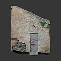 Antique Entrance Gate With Stone Wall And Arched Wooden Double Door Design