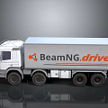 White And Gray BeamNGdrive Box Truck With Multiple Wheels Exterior Design