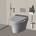 Smart toilet 3d model