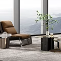 Modern Living Room Interior With Large Windows L Shaped Sofa Coffee Table And Decorative Wall