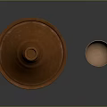 Traditional Terracotta Tagine Pot And Small Serving Bowl For Home Kitchen Use