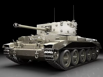 Detailed 3D Rendered Military Tank With Armored Turret Cannon And Tracks 3d model