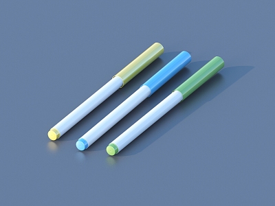 Pen Ballpoint Pen Stationery Learning Supplies 3d model