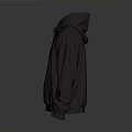 Comfortable Dark Purple Hooded Sweatshirt With Simple Design For Daily Casual Wear
