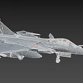 Modern Military Fighter Jet With Sleek Aerodynamic Design And Advanced Weapon Systems