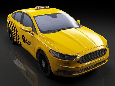 taxi car taxi car 3d model