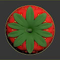 Fresh Red Strawberry With Green Leaves And Yellow Seeds On Black Background