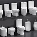 Contemporary Toilet Display With Various Styles And Designs For Bathroom