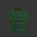 Stylish Striped Polo Shirt With Short Sleeves Classic Collar And Vibrant Patterns