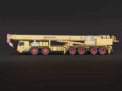 Truck Crane Large Truck Crane 3d model