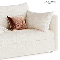 Luxury Modern Upholstered Double Sofa With Multiple Color Options Cozy Throw Pillows And Knitted Blankets