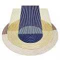 Stylish Modern Rugs With Striped Design And Geometric Shape In Colorful Patterns
