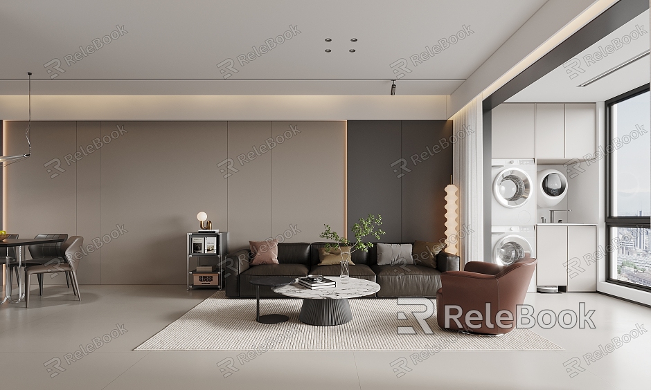 modern living room model