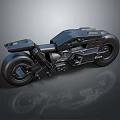 Sleek Black Futuristic Motorcycle With Modern Body Design Stylish Wheels And Detailed Engine